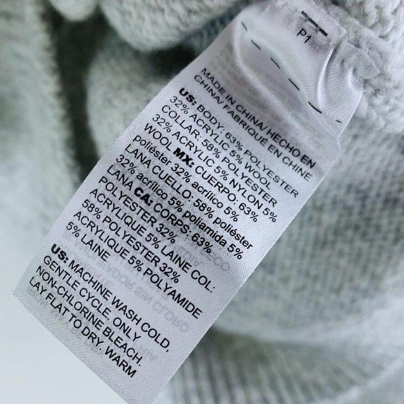 WHBM Embellished Rhinestone V-Neck Sweater Grey Sz Small - Picture 4 of 5